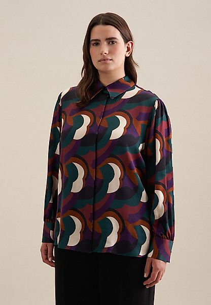 seidensticker Shirtbluse Schwarze Rose Langarm Kragen günstig online kaufen
