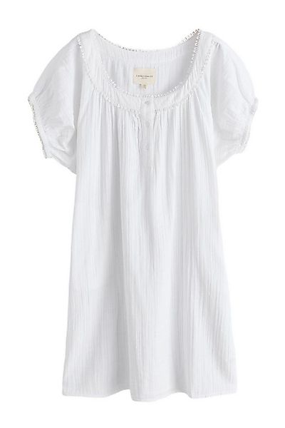LAURA ASHLEY Nachthemd Laura Ashley Midi-Nachthemd, doppellagiger Stoff (1- günstig online kaufen