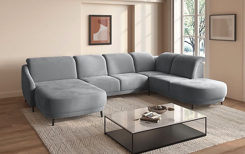 sit&more "Blues U-Form" inkl. Kopfteilverstellung, wahlweise mit Klapptisch günstig online kaufen