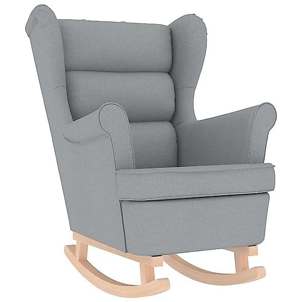 vidaXL Sessel Schaukelsessel Hellgrau 74x90x102 cm günstig online kaufen
