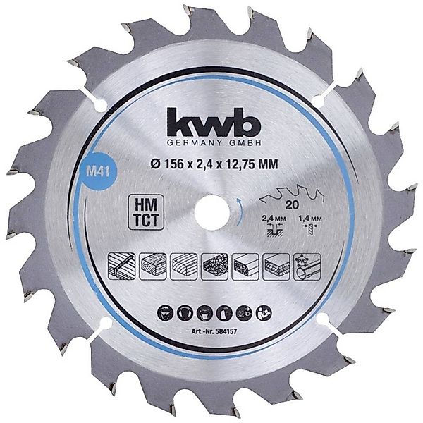 kwb Kreissägeblatt Span-Platten Kreissäge-Blatt, Holz-/Hartholz, 156 günstig online kaufen