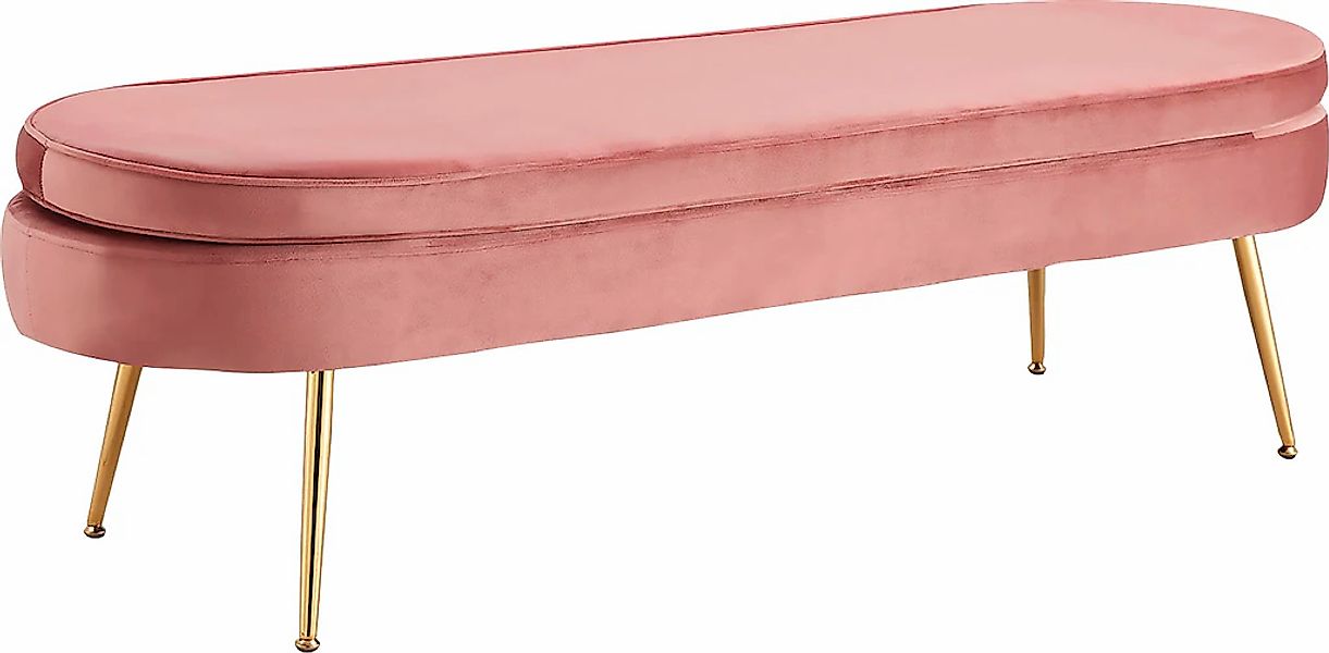 SalesFever Polsterbank "Clam Elegante Polsterbank" Eleganz in Gold: Breite günstig online kaufen