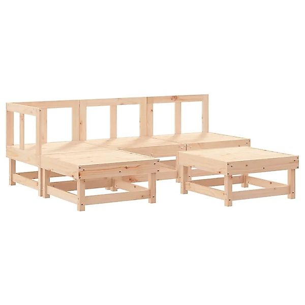vidaXL 5-Tlg Garten-Lounge-Set Massivholz Kiefer 3186515 günstig online kaufen
