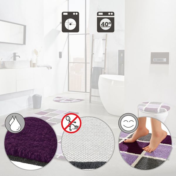 REDBEST Badematte WC-Vorlage "Los Angeles", Höhe günstig online kaufen