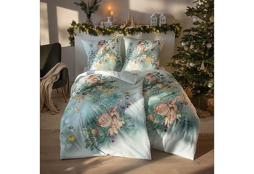 Estella Bettwäsche Estella Kuschel Flanell Bettwäsche 135x200 Ferdinand grü günstig online kaufen