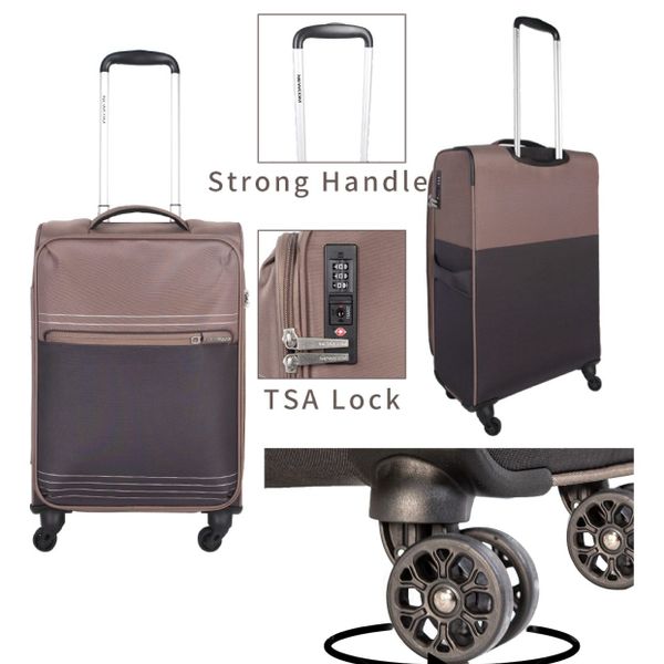 NEWCOM Weichgepäck-Trolley Design Stoffkoffer / Reisekoffer günstig online kaufen