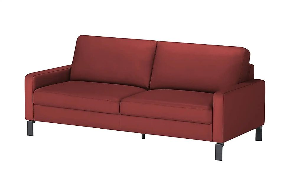 Max Schelling Ledersofa mit Winkelfüßen Maximum ¦ rot ¦ Maße (cm): B: 184 H günstig online kaufen