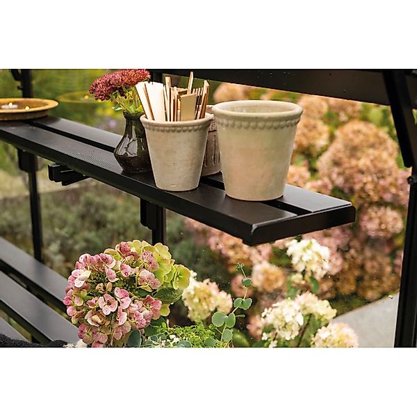 Halls Klappbares Lamellenregal für Icon Gardenhouse 6 Schwarz 292 cm x 21,8 günstig online kaufen
