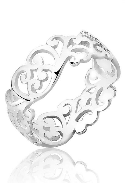 Elli Fingerring Ornament Cut Out Blätter 925 Silber, Ornament günstig online kaufen