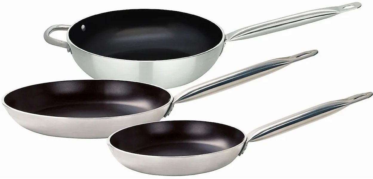 Elo Pfannen-Set "Bistro Line 3 teilig" Aluminium Set, je 1 Bratpfanne Ø 24/ günstig online kaufen