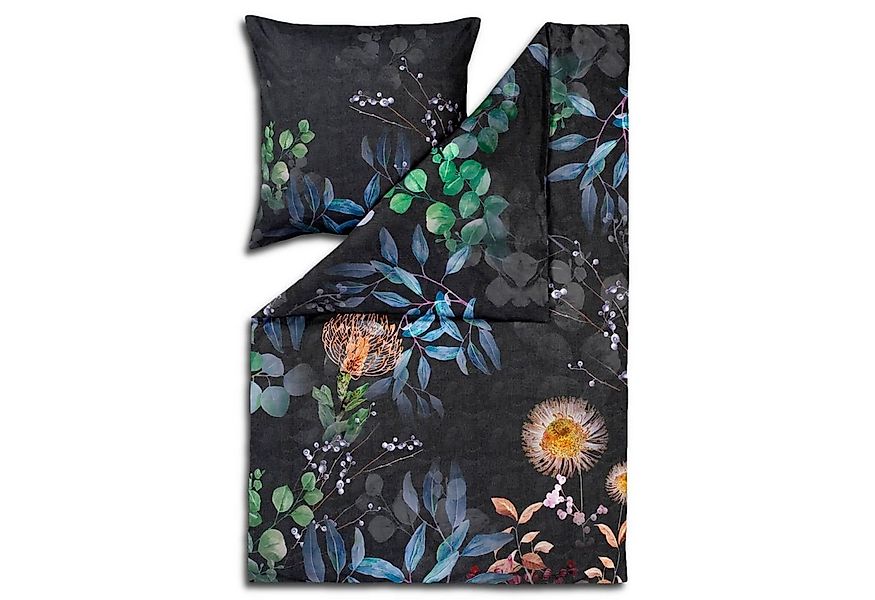 Estella Bettwäsche Midnight 4749 985 Multi, Mako-Satin, 2 teilig, Äste, Zwe günstig online kaufen