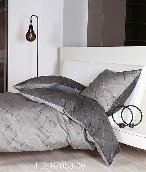 Janine Janine Mako-Satin Bettwäsche J. D. 87053 anthrazit platin Größe:  20 günstig online kaufen