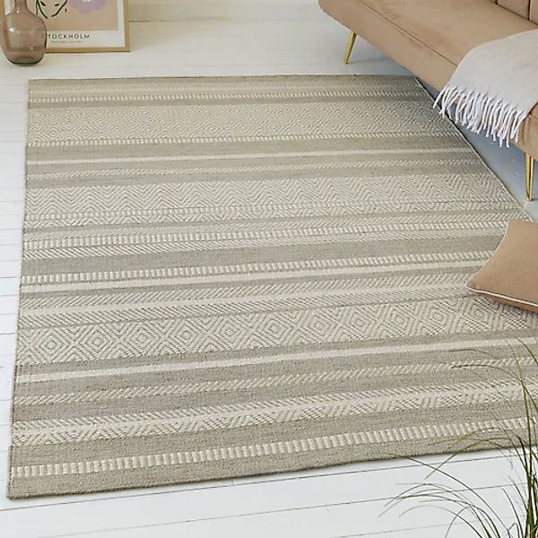 OTTO home Teppich »Niamh«, rechteckig, 6 mm Höhe, Flachgewebe, Kelim, Wolle günstig online kaufen