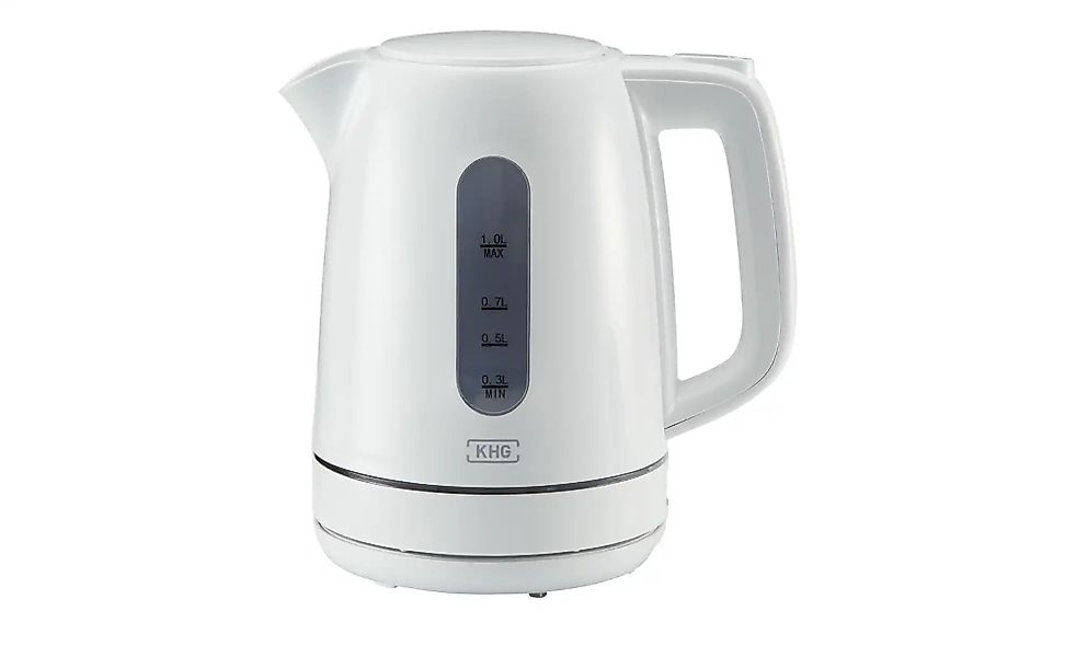 KHG Wasserkocher  WK-102W ¦ weiß ¦ Edelstahl,Kunststoff ¦ Maße (cm): B: 21 günstig online kaufen