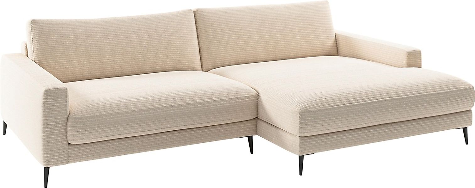 INOSIGN Ecksofa "Downtown, B/T/H: 272/190/84 cm L-Form" weicher Sitzkomfort günstig online kaufen