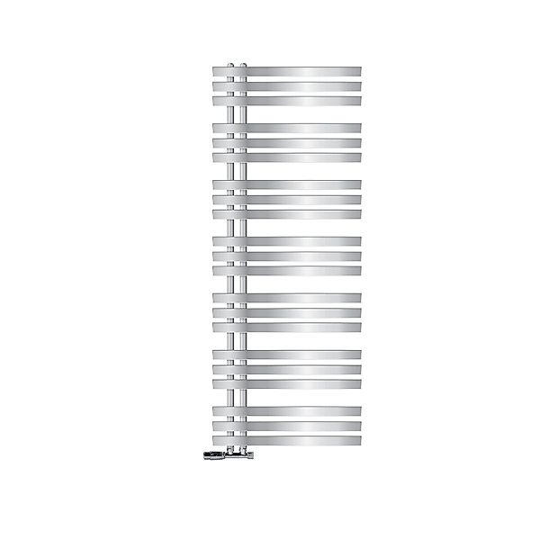 LuxeBath Badheizkörper Iron EM 600x1600mm Chrom mit Thermostat Eck Wandansc günstig online kaufen