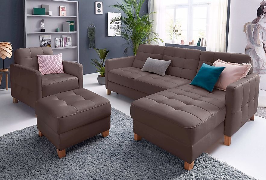 exxpo - sofa fashion Ecksofa "Elio, kompakt und komfortabel, bequem und zei günstig online kaufen