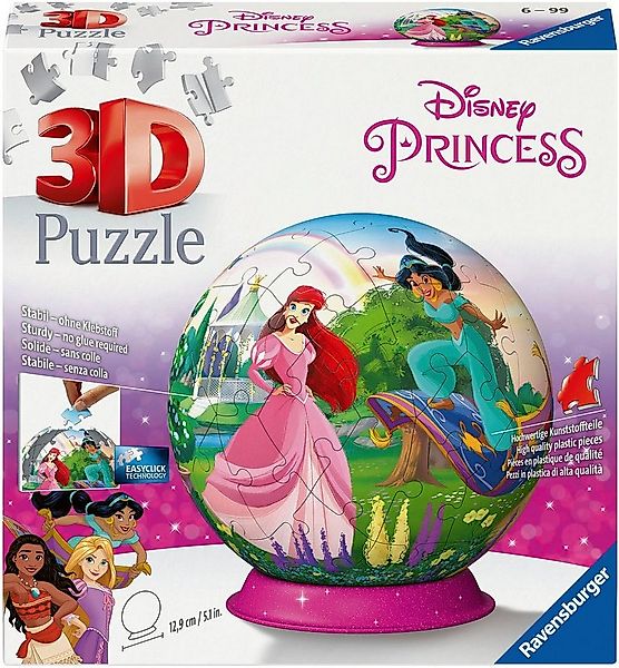 Ravensburger Puzzle Puzzle-Ball Disney Princess, 72 Puzzleteile, Made in Eu günstig online kaufen