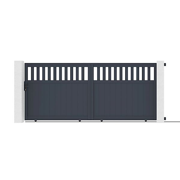 Casanoov Schiebetor Santis 300x160cm Aluminium & 2 Eifel Pfosten H.190cm Gr günstig online kaufen