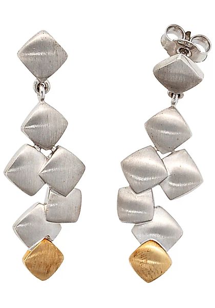 JOBO Paar Ohrhänger, 925 Silber mit 585 Gold günstig online kaufen