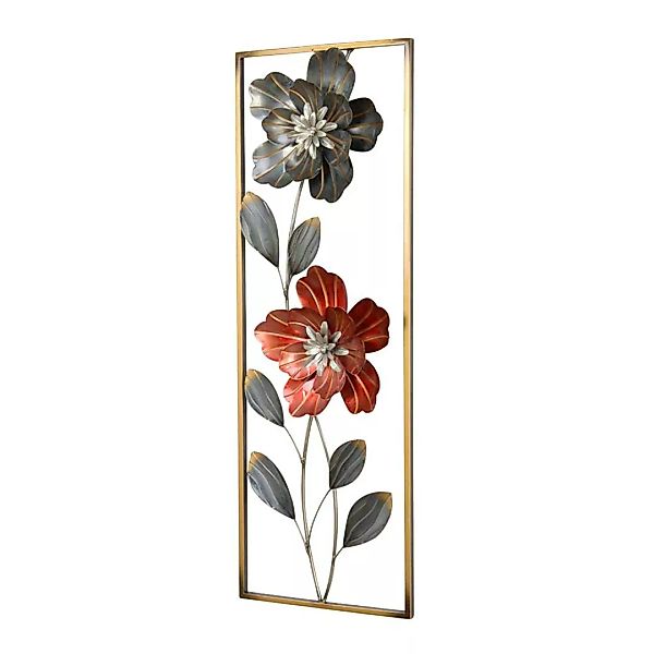 Wanddekoration aus Metall Blumen Motiven günstig online kaufen