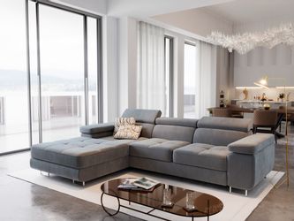 Masseno Ecksofa ELMA mit Schlaffunktion L-Form, günstig online kaufen