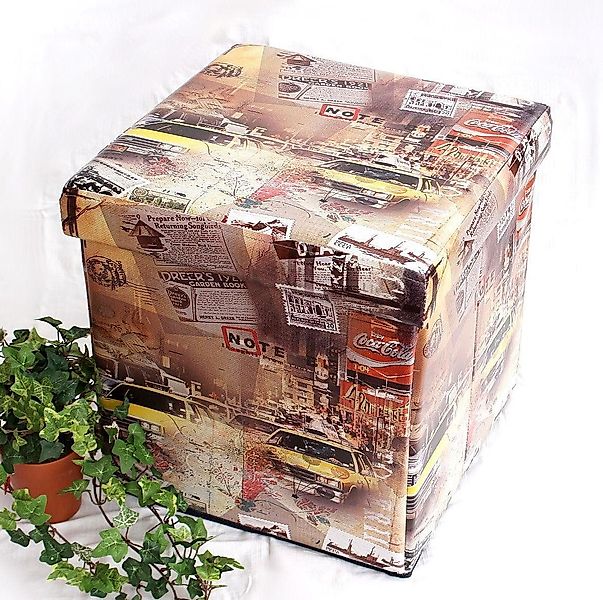 DanDiBo Sitzhocker aus Kunstleder Sitzhocker 2009 günstig online kaufen