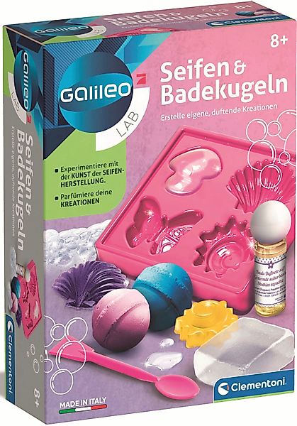 Clementoni® Experimentierkasten Galileo, Seifen und Badekugeln, günstig online kaufen
