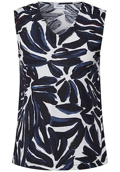 CECIL Shirttop Big AOP Smock Top urban dark blue günstig online kaufen