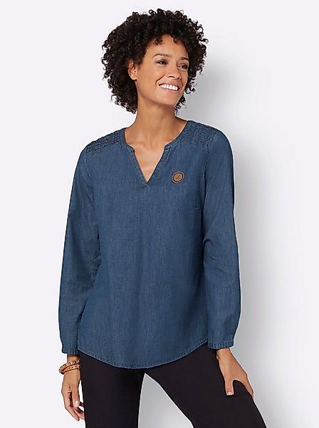 Witt Klassische Bluse Jeanstunika . günstig online kaufen