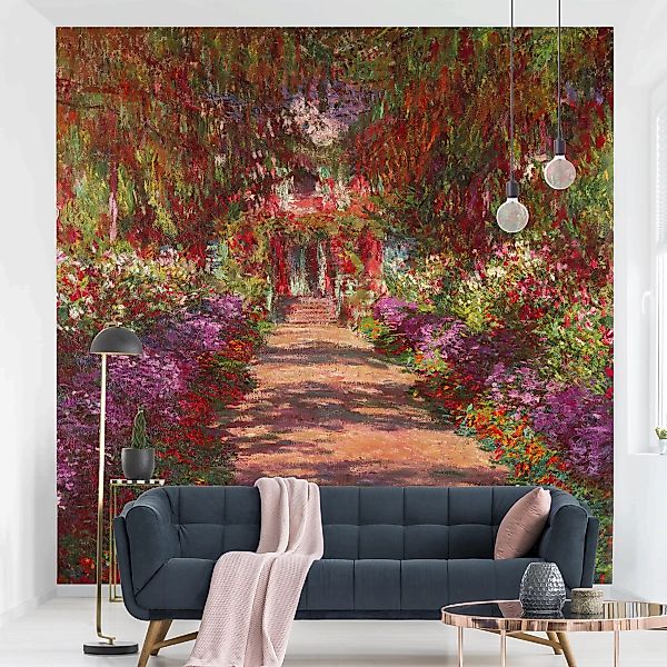 Fototapete Claude Monet - Weg in Monets Garten in Giverny günstig online kaufen