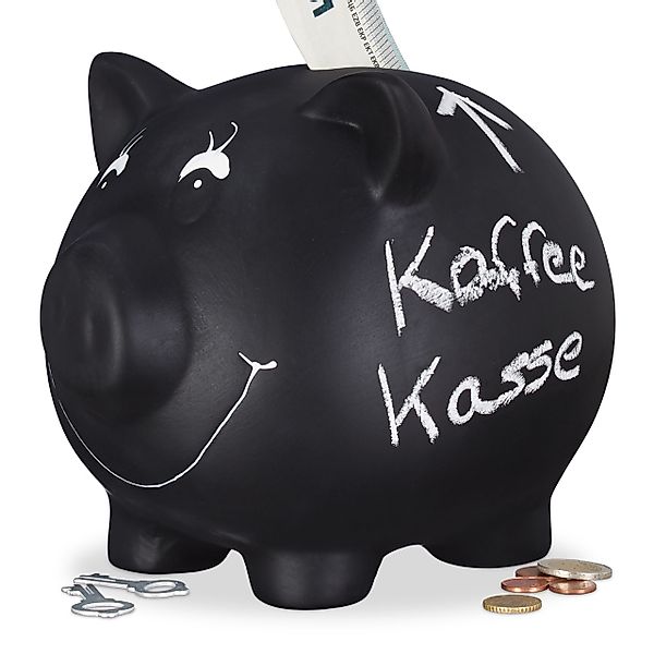 relaxdays Spardose Sparschwein zum Beschriften günstig online kaufen