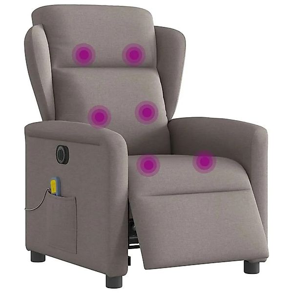 vidaXL Massagesessel Elektrisch Taupe Stoff 3303131 günstig online kaufen