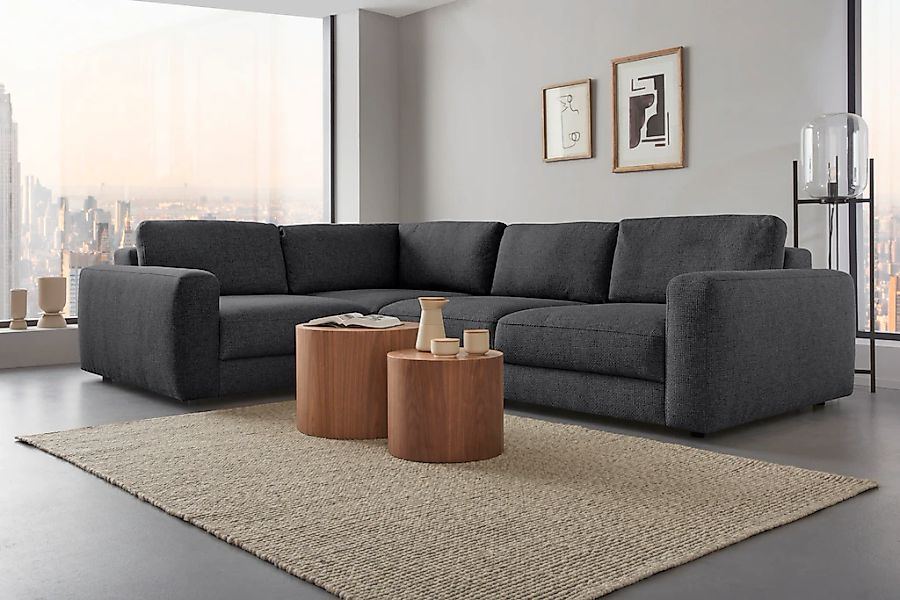 Home affaire Ecksofa "Bloomfield, Breite 304cm, Mega Polsterecke mit viel P günstig online kaufen