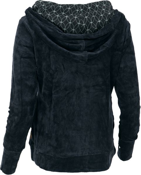 Guru-Shop Longsleeve Nicki-Kapuzenpullover, weicher Hoodie, Boho.. günstig online kaufen