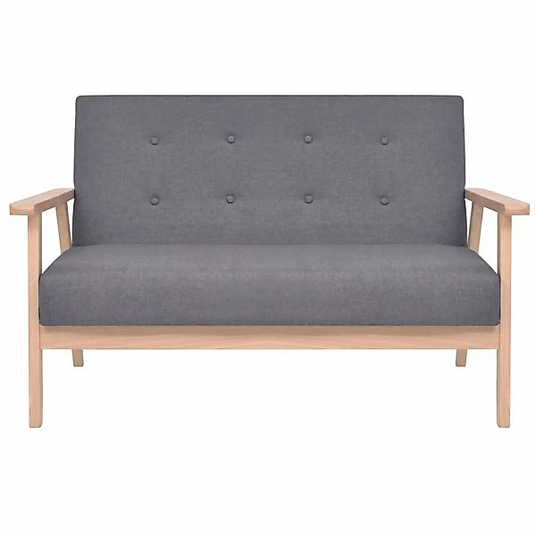 2-sitzer Sofa Stoff Dunkelgrau günstig online kaufen