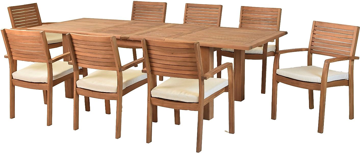 MERXX Garten-Essgruppe »Batavia«, (Set, 17-tlg., Tisch günstig online kaufen