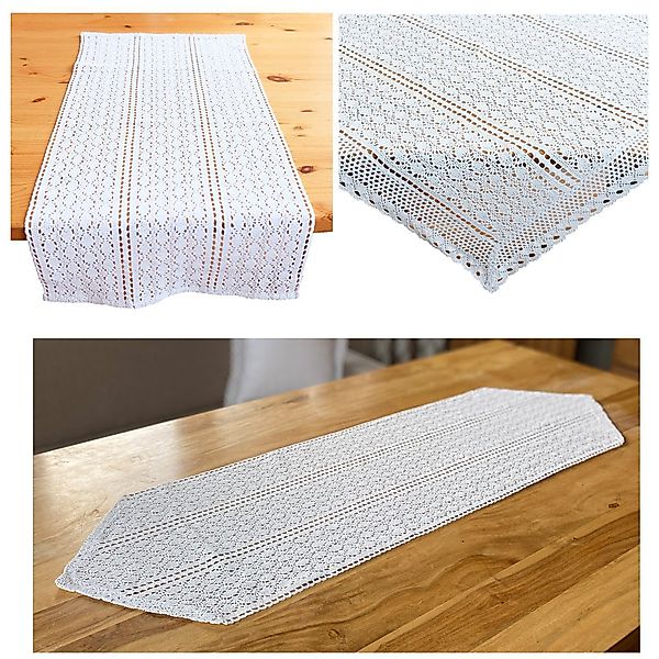 heimtexland Tischdecke heimtexland ® Tischwäsche Häkelspitze günstig online kaufen