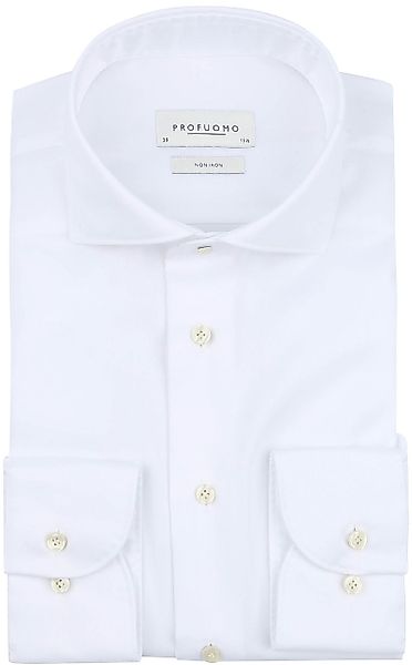 Profuomo Twill Hemd Weiß - Größe 43 günstig online kaufen