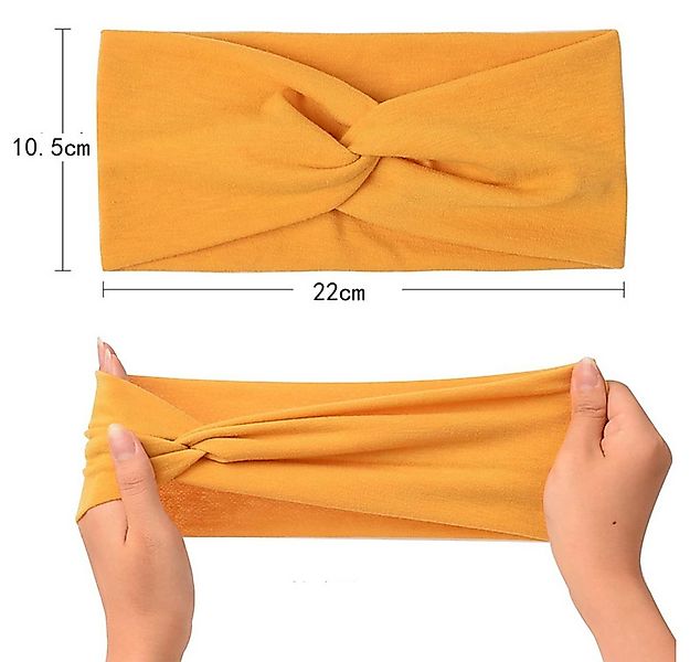 Coonoor Haargummi 4 Stück Stirnbänder Damen Boho Breite Haarband Weiche Sti günstig online kaufen