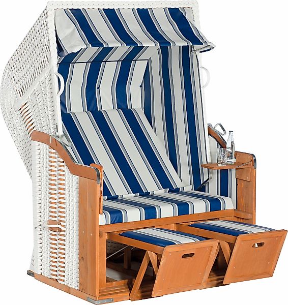 SunnySmart Strandkorb "Rustikal 250 Basic" PVC-Stoff, Metallteile wetterfes günstig online kaufen