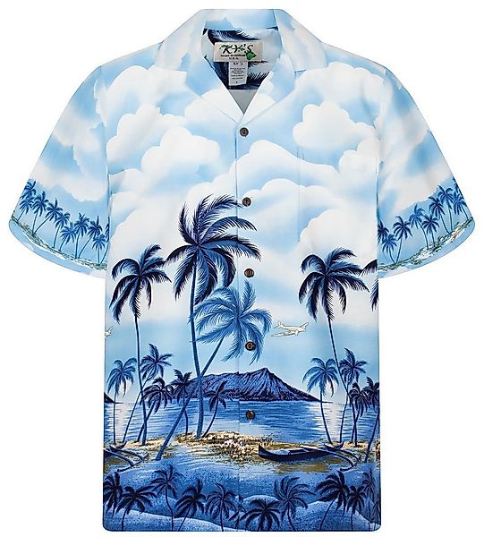 KY's Hawaiihemd Palmbeach Original Hawaiihemd mit 100% Kokosnuss-Knöpfen günstig online kaufen