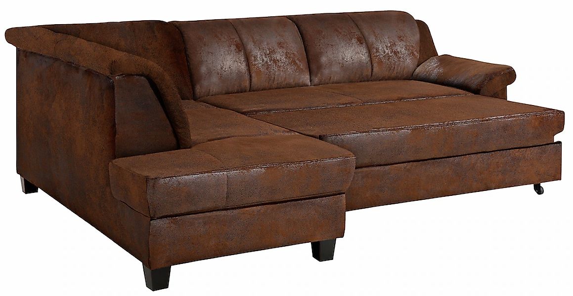 Home affaire Ecksofa "Yesterday L-Form", wahlweise mit Bettfunktion, auch i günstig online kaufen