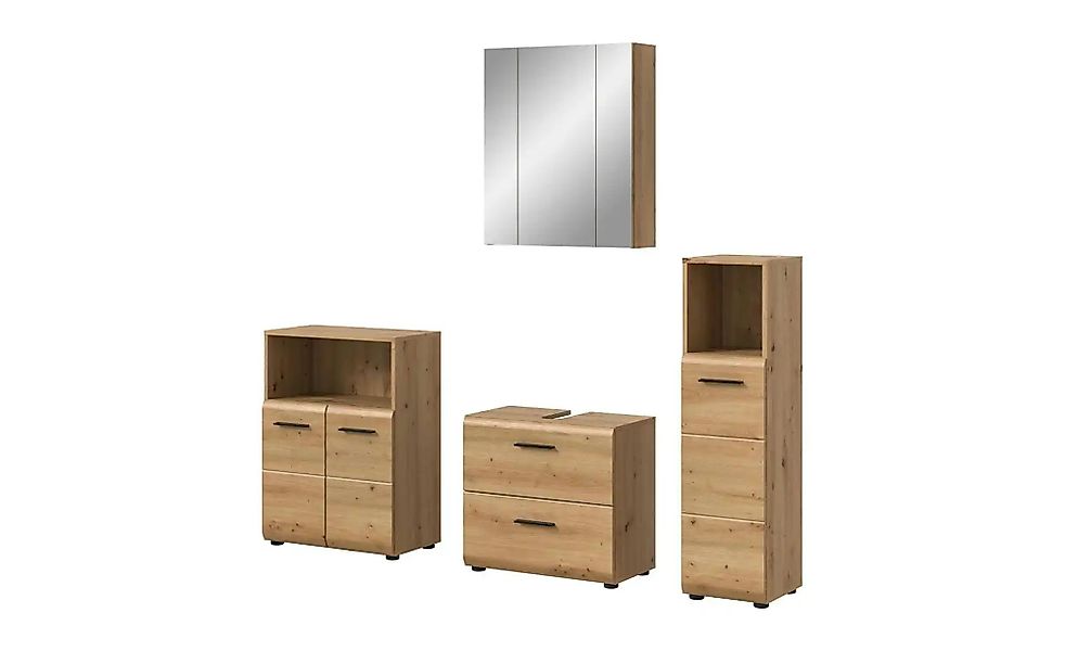 Badkombination  Igelsbachsee ¦ holzfarben ¦ Maße (cm): B: 180 H: 185 Schrän günstig online kaufen