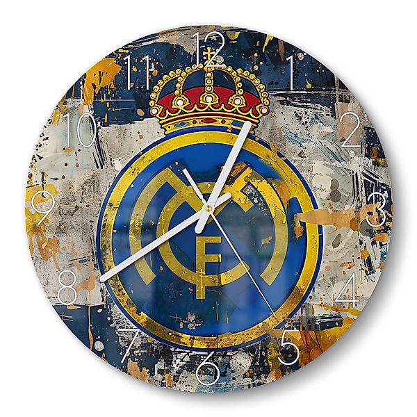 DEQORI Wanduhr 'Wappen Real Madrid' (Glas günstig online kaufen