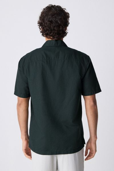 Next Kurzarmhemd Kurzärmliges Hemd aus Baumwoll-Leinenmischung günstig online kaufen