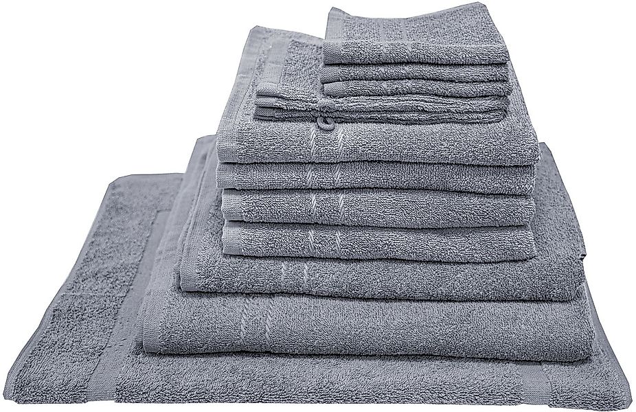 Dyckhoff Handtuch Set »Kristall«, Set, 12 tlg., Frottier, Umfangreiches Bad günstig online kaufen