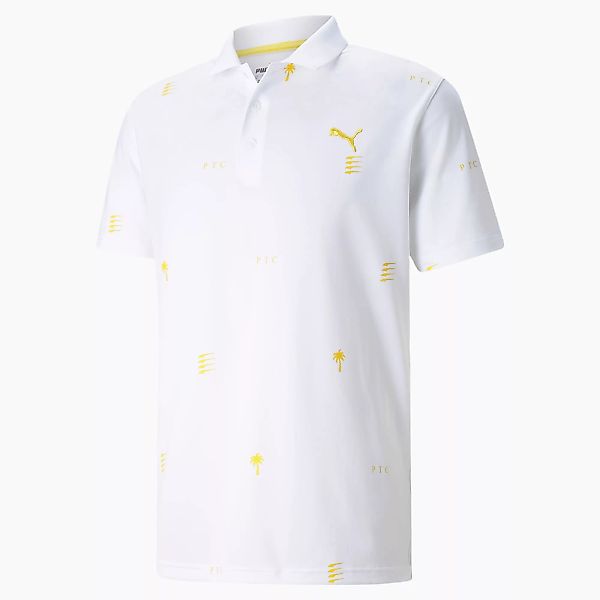 PUMA x PTC Edition Herren Golf-Poloshirt | Mit Aucun | Weiß | Größe: S günstig online kaufen