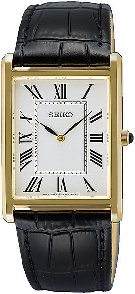 Seiko Quarzuhr SWR104P1, Armbanduhr, Herrenuhr, Lederarmband, analog, Saphi günstig online kaufen