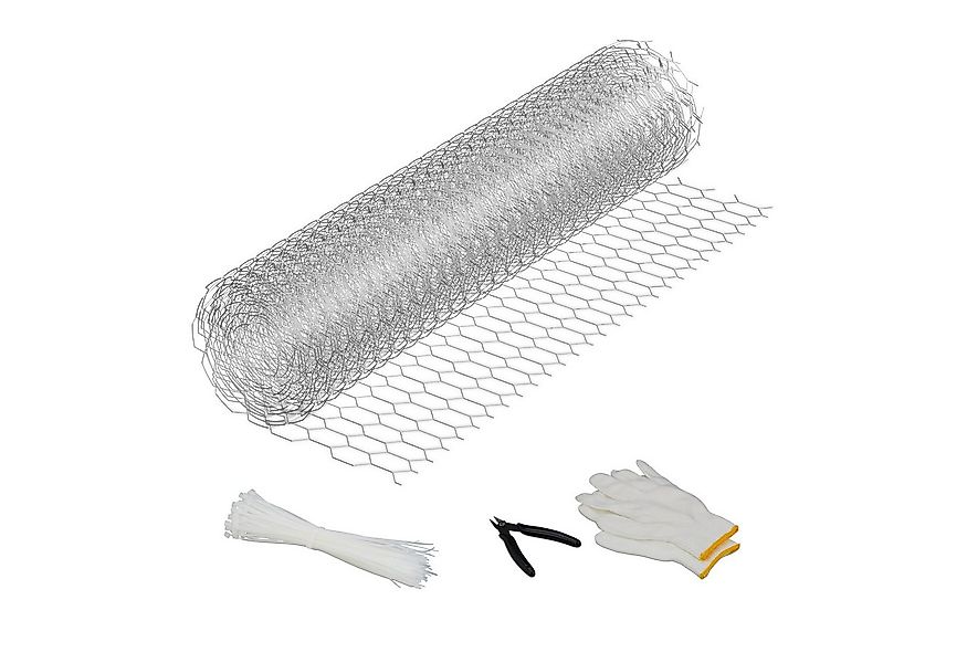relaxdays Maschendrahtzaun 15 x 25 mm, (mit Drahtzange), 5 m günstig online kaufen